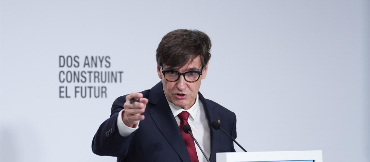 El presidente de la Generalitat de Cataluña, Salvador Illa, hace unos días