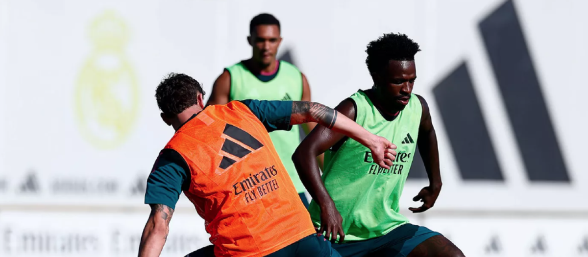 Vinícius Jr. en sus primeros entrenamientos bajo las órdenes de José Mourinho