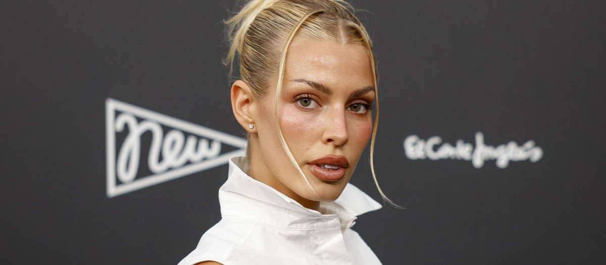Jessica Goicoechea en el photocall de El Corte Inglés