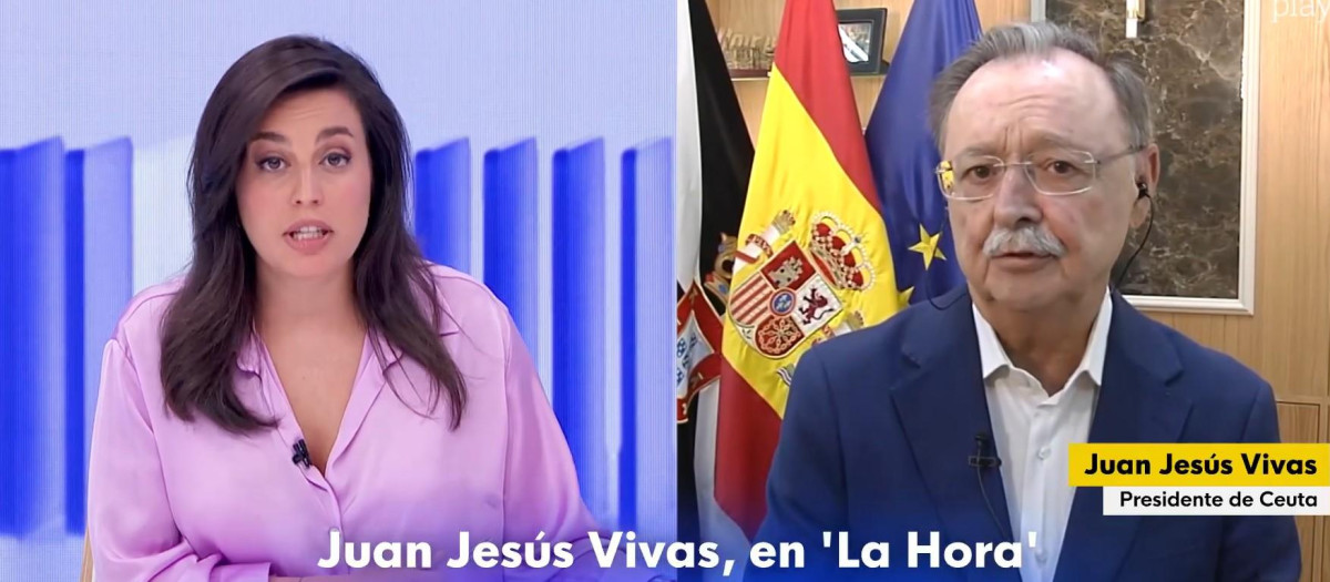 Aida Bao y Juan Jesús Vivas, durante su entrevista en La Hora de La 1