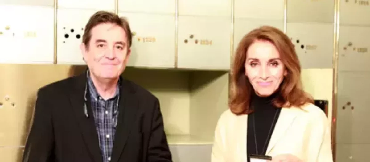 Luis García Montero y Ana Belén en 2019 en la Caja de las Letras del Instituto Cervantes