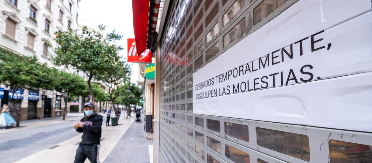 Negocio cerrado en Valencia.