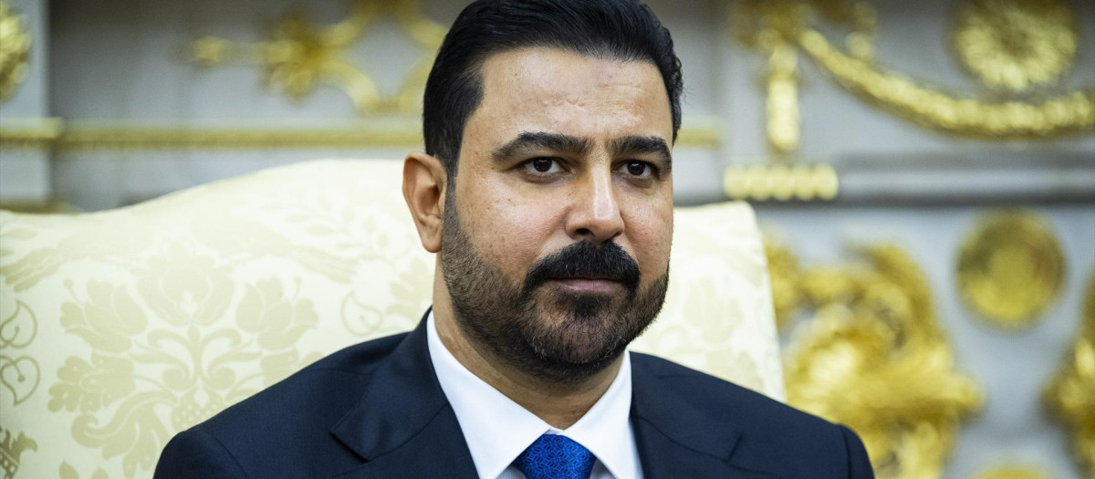 El primer ministro iraquí, Ali al-Zaidi, durante su reciente visita a la Casa Blanca, el pasado 14 de julio