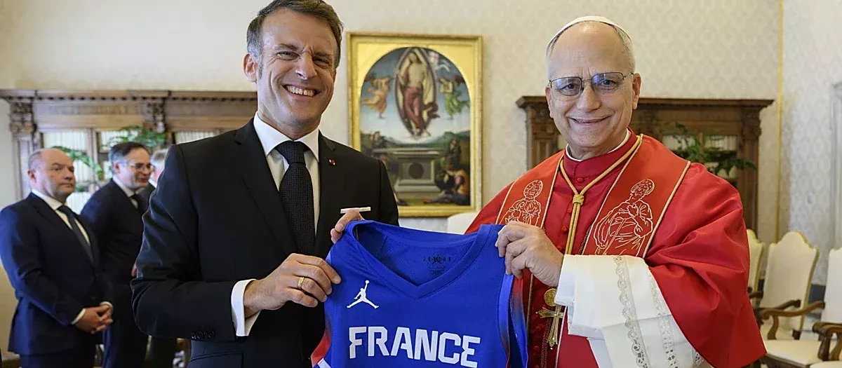 León XIV recibió a Macron el 10 de abril de 2026
