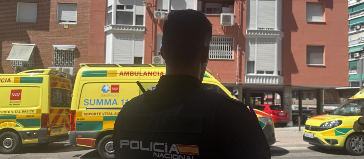 Fallece un hombre de avanzada edad con lesiones compatibles con estrangulamiento en un domicilio de Madrid
