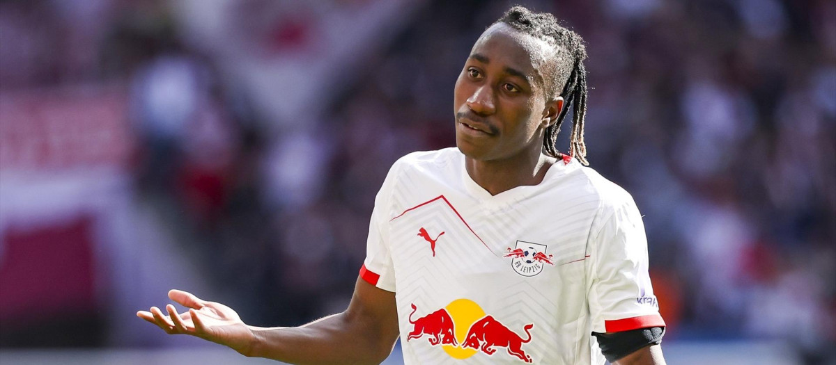 (Foto de ARCHIVO)
11 April 2026, Saxony, Leipzig: Leipzig's Yan Diomande reacts during the German Bundesliga soccer match between RB Leipzig and Borussia Moenchengladbach at Red Bull Arena. Photo: Jan Woitas/dpa - WICHTIGER HINWEIS: Gemäß den Vorgaben der DFL Deutsche Fußball Liga bzw. des DFB Deutscher Fußball-Bund ist es untersagt, in dem Stadion und/oder vom Spiel angefertigte Fotoaufnahmen in Form von Sequenzbildern und/oder videoähnlichen Fotostrecken zu verwerten bzw. verwerten zu lassen.

11/4/2026 ONLY FOR USE IN SPAIN