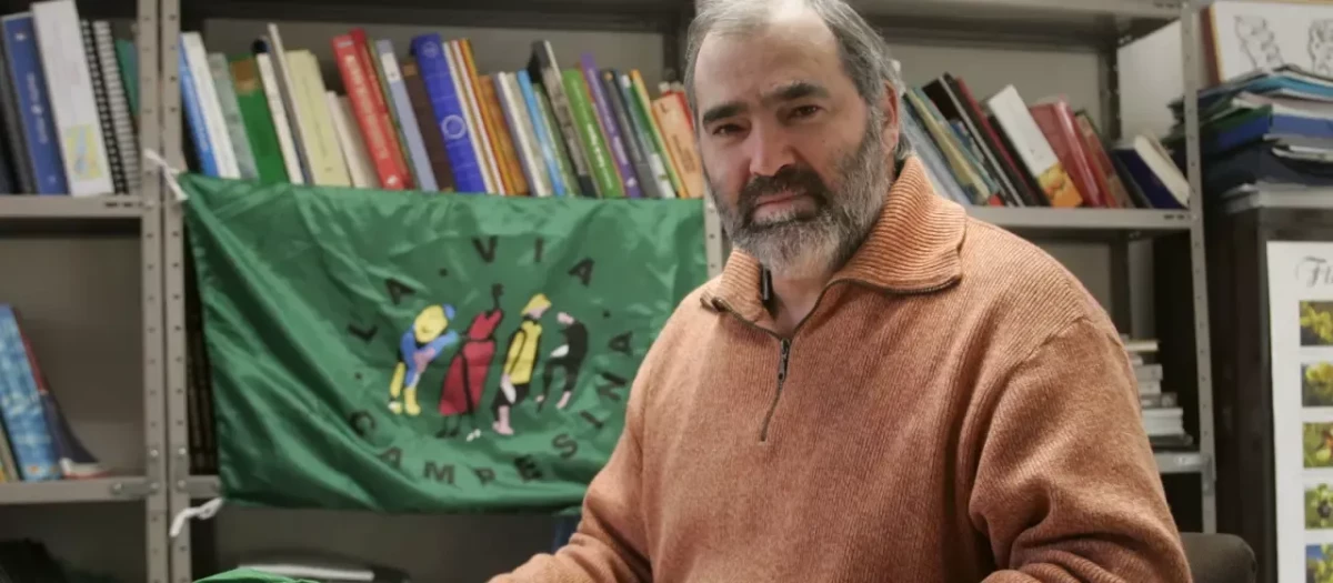 Javier Sánchez, cuando era delegado de UAGA en Aragón.