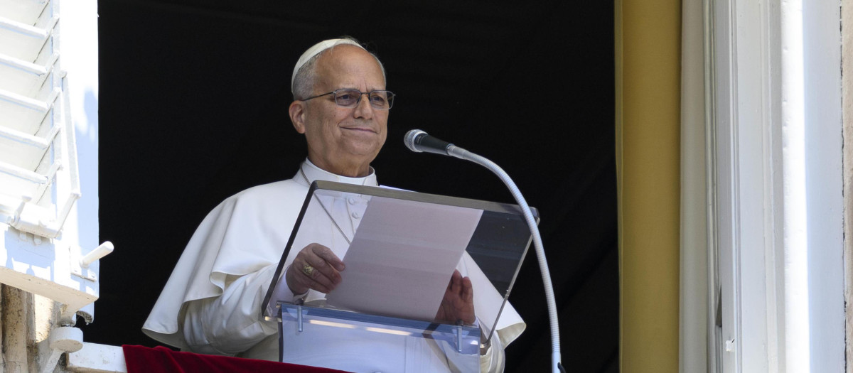 El Papa Leone XIV presidió el Ángelus desde el Palacio Apostólico del Vaticano