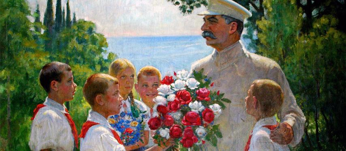 Cuadro 'Rosas para Stalin', de Boris Vladimirski