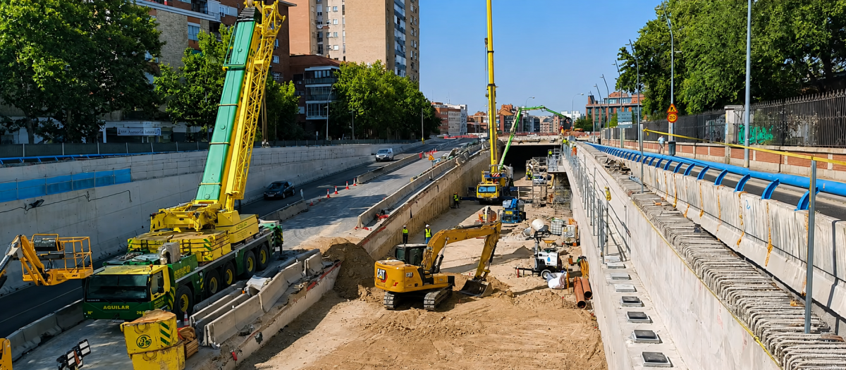Continúan los trabajos de soterramiento de la A-5