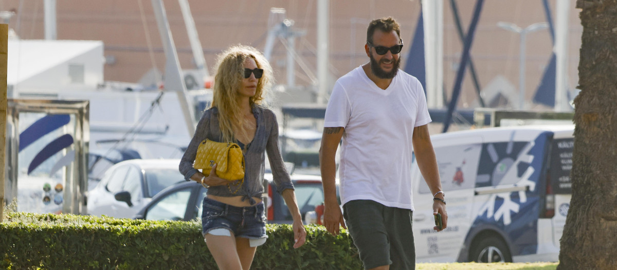 Borja Thyssen and Blanca Cuesta in Mallorca on Tuesday, 4 August 2026.


******EXCLUSIVE**********