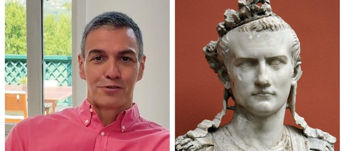Pedro Sánchez en TikTok y el busto del emperador Calígula