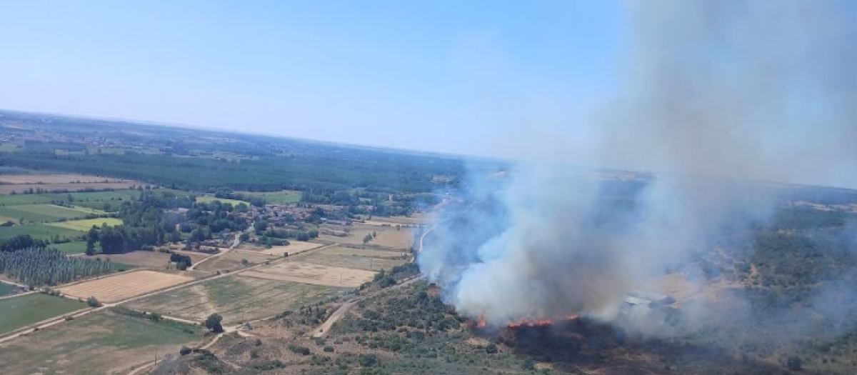Incendio Cifuentes de Rueda, León