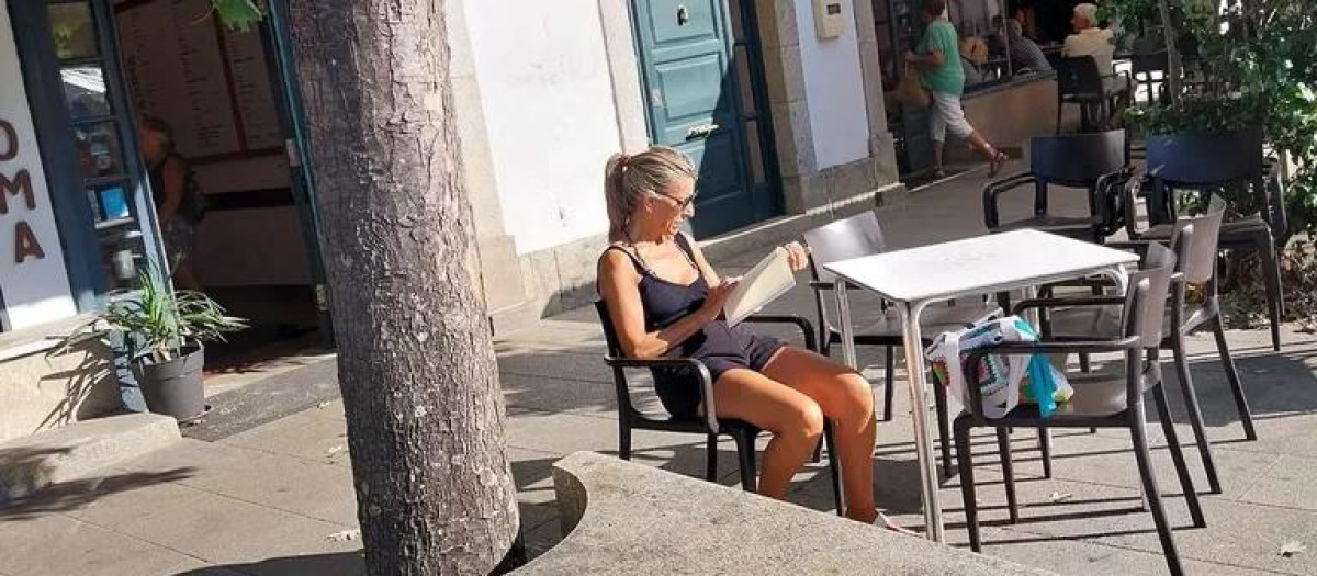 Yolanda Díaz, en Baiona