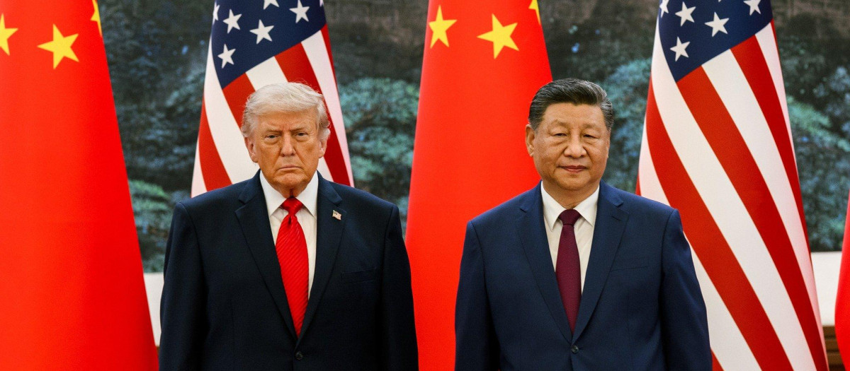 El presidente estadounidense Donald Trump y el presidente chino Xi Jinping