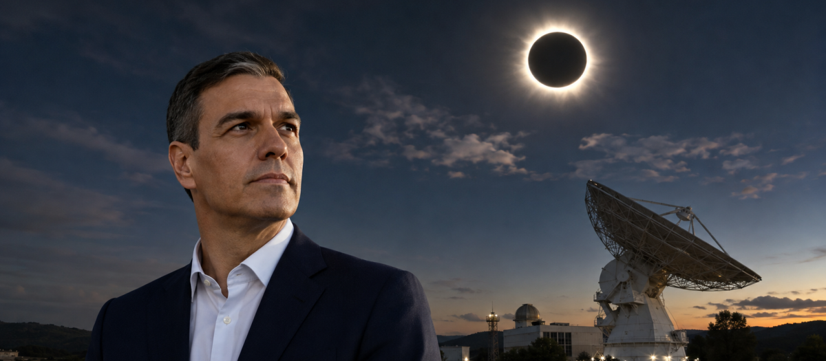 Pedro Sánchez en el Observatorio de Yebes, Guadalajara