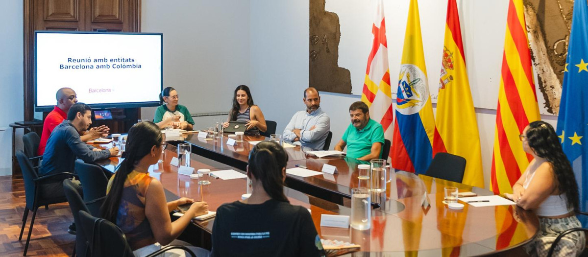 Reunión de Albert Batlle y Ricard Sánchez con diferentes asociaciones colombianas
