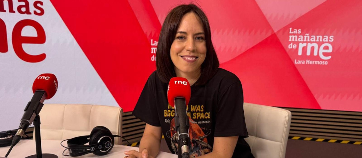 Imagen de Diana Morant durante la entrevista en RNE.