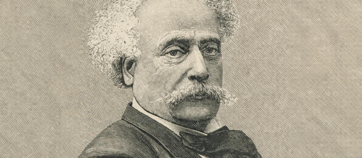 Alexander Dumas, hijo, en una ilustración de su época