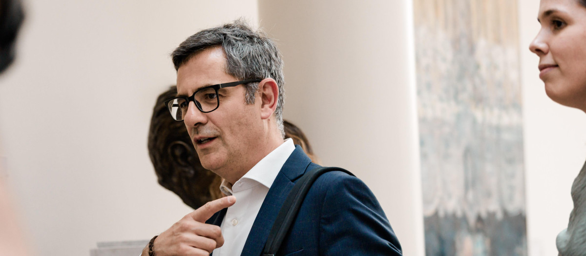 El ministro de la Presidencia, Justicia y Relaciones con las Cortes, Félix Bolaños
