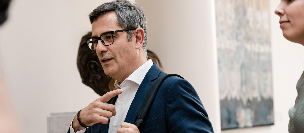 El ministro de la Presidencia, Justicia y Relaciones con las Cortes, Félix Bolaños