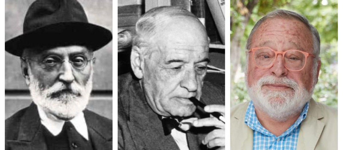 Miguel de Unamuno, José Ortega y Gasset y Fernando Savater