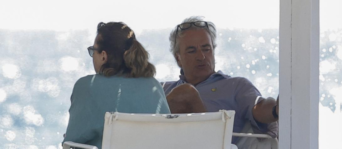 Carlos Sainz and Reyes Vazquez on Holidays in Mallorca on Tuesday, 11 August 2026.


******EXCLUSIVE**********