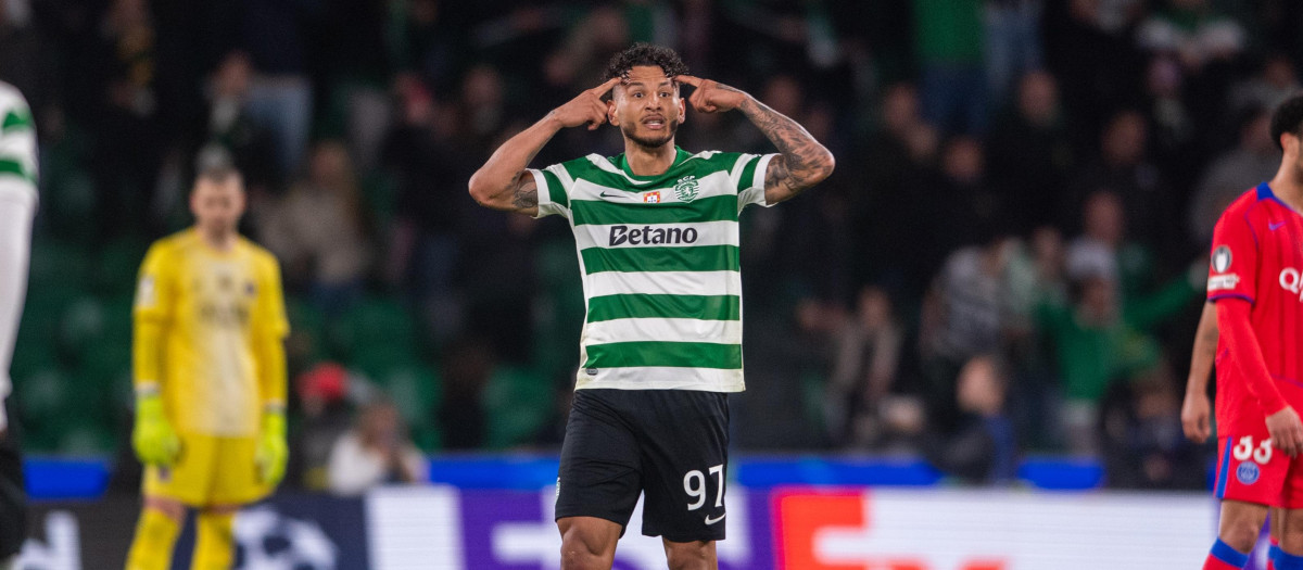 Luis Suárez, delantero colombiano del Sporting de Portugal
