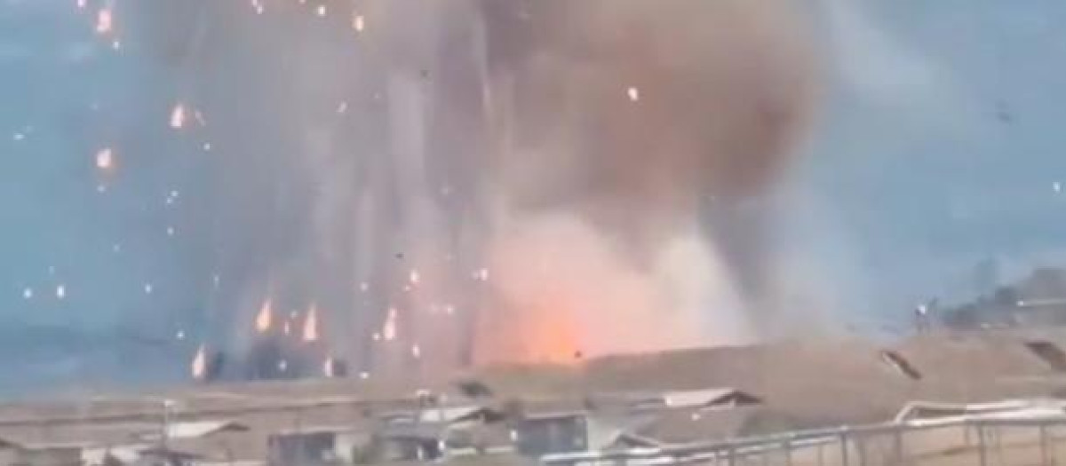 Explosión en la planta de municiones en Colleferro