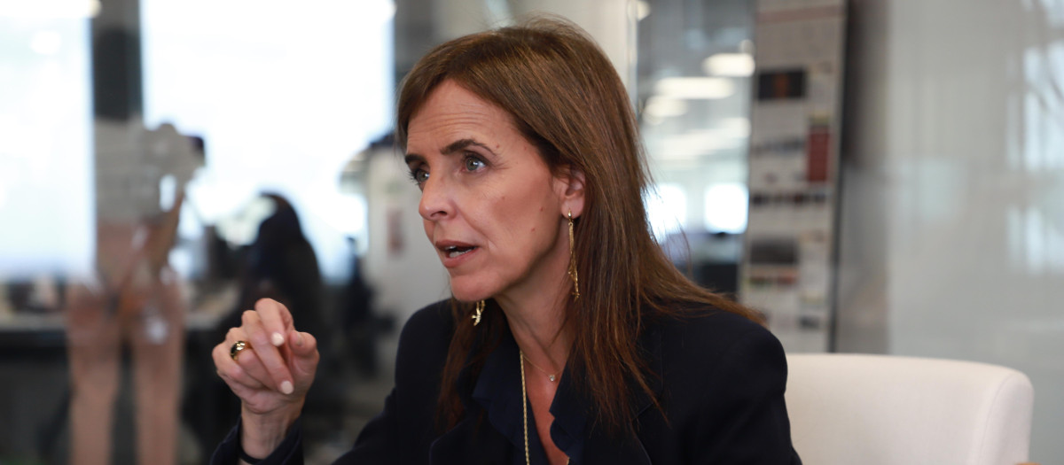 Carmen Fúnez, vicesecretaria de Sanidad y Política Social del PP, en la redacción de El Debate