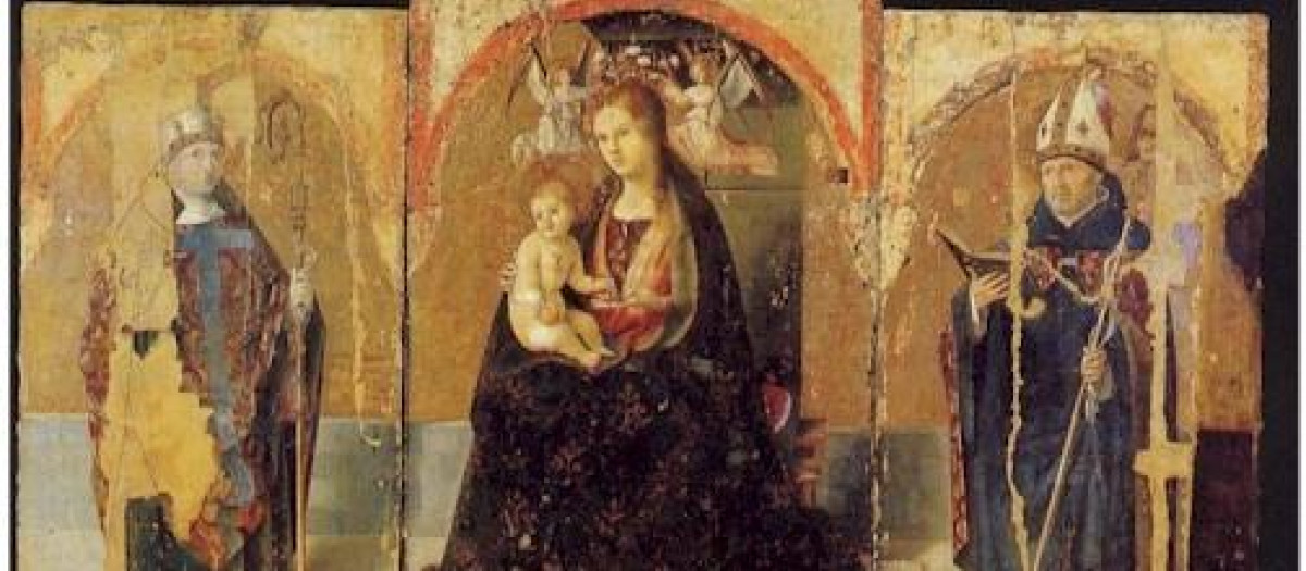 Detalle del Políptico de San Gregorio de Antonello de Messina