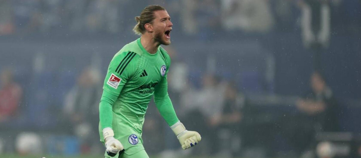 Loris Karius, en un partido con el Schalke 04