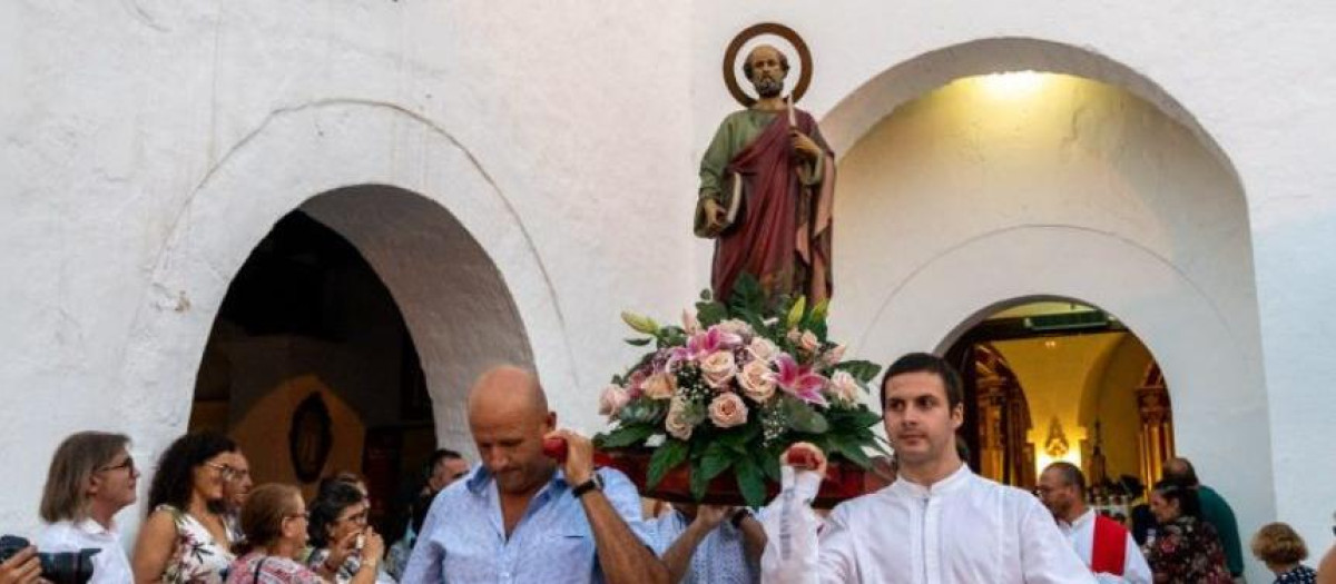 Procesión del santo en Sant Antoni (Ibiza)