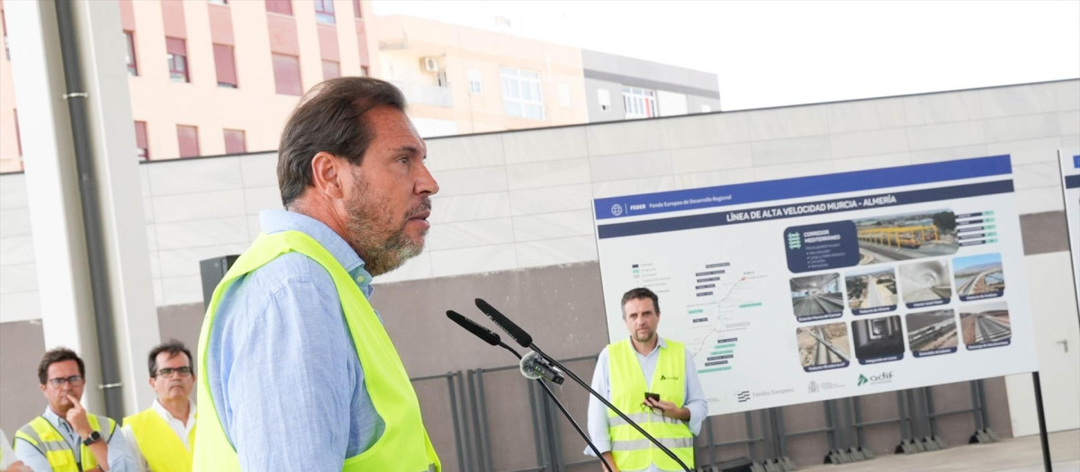 El ministro de Transportes, Óscar Puente, el pasado 11 de agosto
