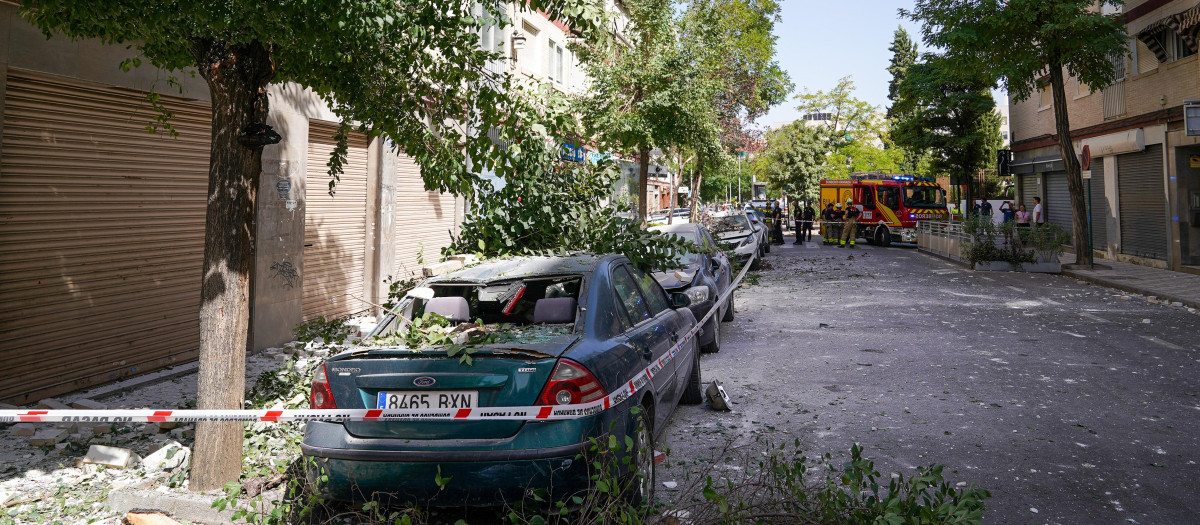 Imagen de destrozos ocasionados por los nuevos terremotos en Granada