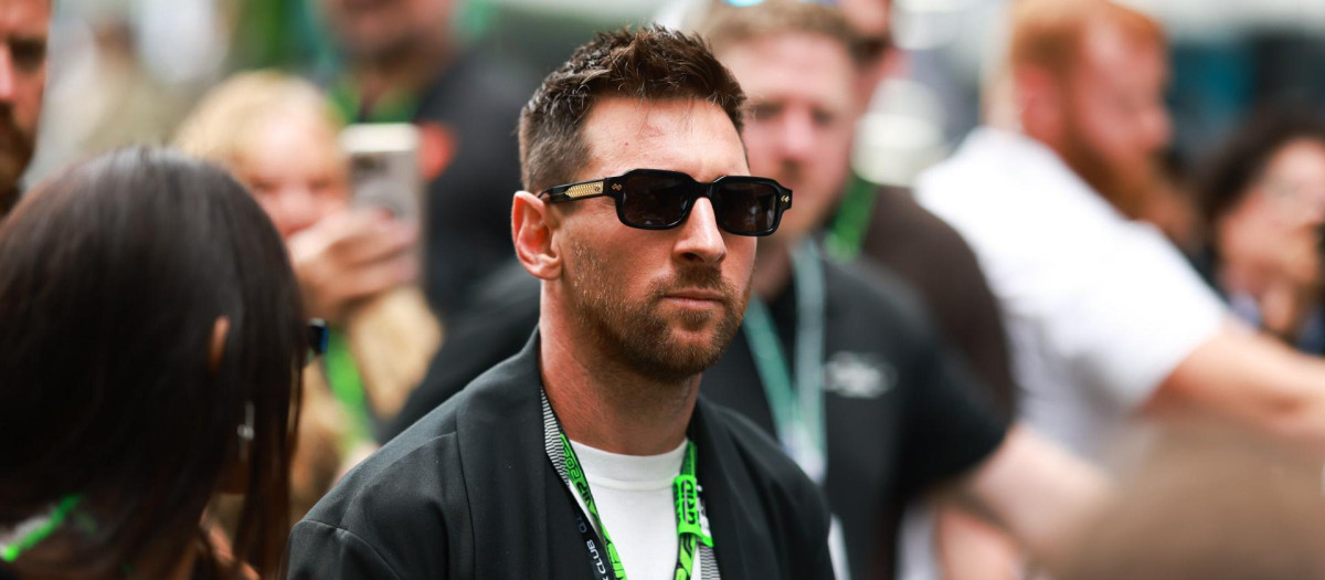 Mandatory Credit: Photo by Reginald Mathalone/NurPhoto/Shutterstock (16857816b)
Lionel Messi arrives at the Formula 1 Crypto.com Miami Grand Prix at the Miami International Autodrome in Miami Gardens, Florida, United States, on May 3, 2026.
Lionel Messi At The Miami Grand Prix, Miami, Florida, United States - 03 May 2026 *** Local Caption *** .