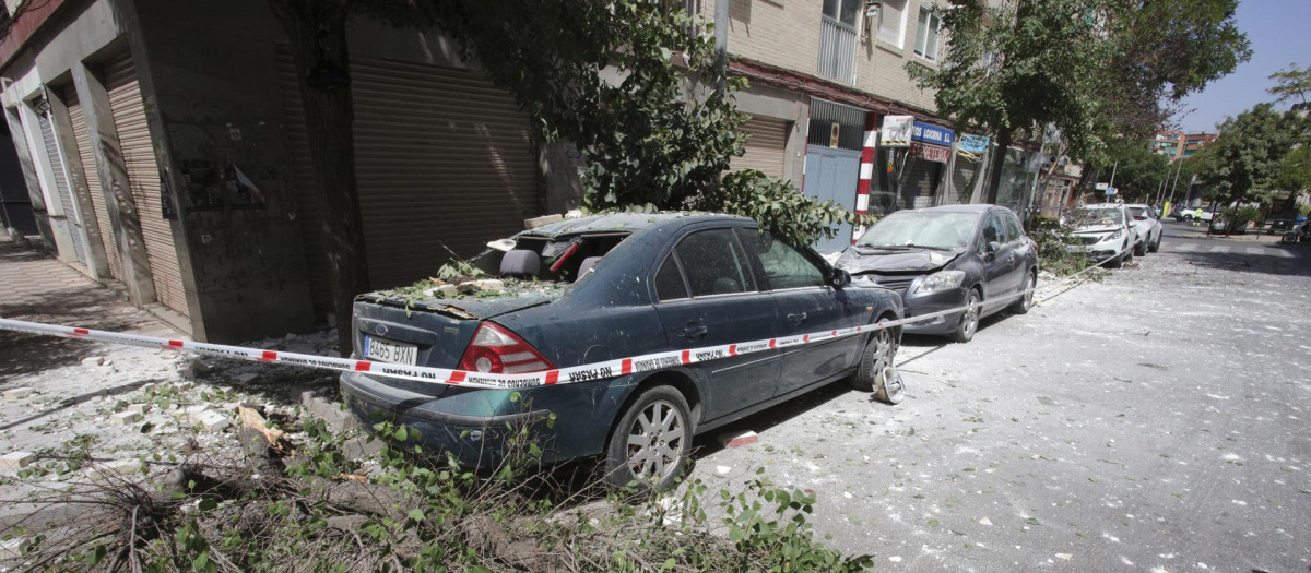 Daños tras la serie de terremotos este martes en Granada que han dejado tres heridos leves
