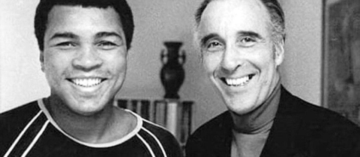 Muhammad Ali, junto a Christopher Lee, actor al que veneraba