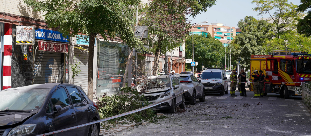 Destrozos causados por los terremotos registrados este martes en Granada
