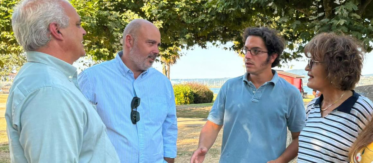 El diputado de Vox José María Figaredo, en Sada