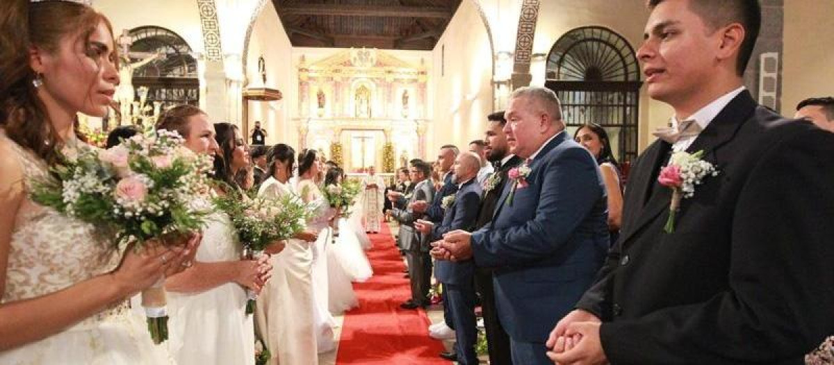 Una de las macrobodas que se celebró en San Sebastián de los Reyes