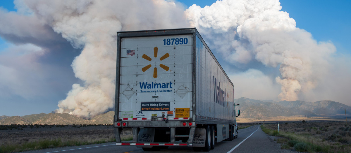 Camión de Walmart