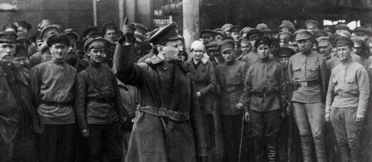 Trotsky durante la Guerra Civil rusa