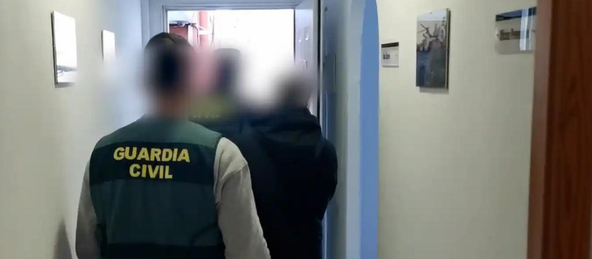 Imagen de la detención del ahora condenado en febrero de 2023.