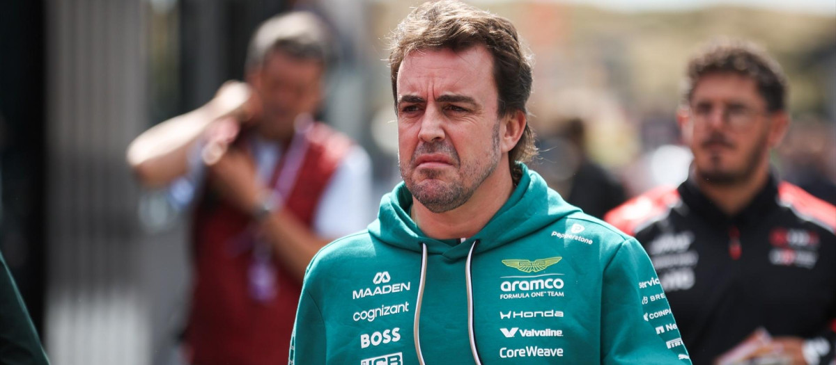 Fernando Alonso, con Aston Martin en el Gran Premio de Países Bajos