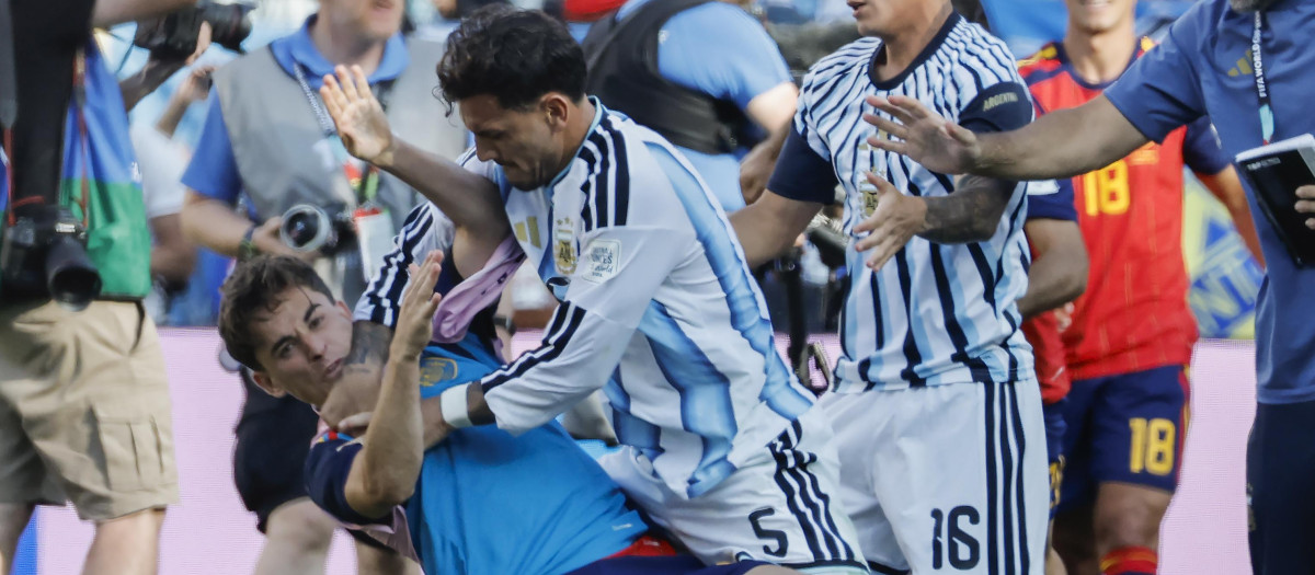 Leandro Paredes agrede a Gavi tras la final del Mundial 2026
