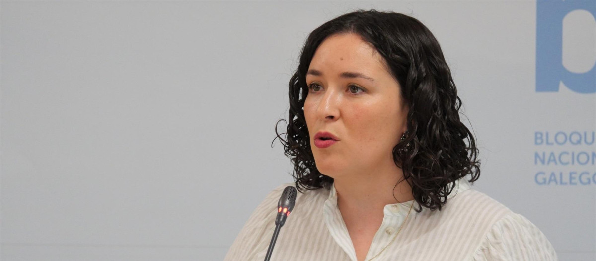 La diputada del BNG Saleta Chao.

REMITIDA / HANDOUT por BNG
Fotografía remitida a medios de comunicación exclusivamente para ilustrar la noticia a la que hace referencia la imagen, y citando la procedencia de la imagen en la firma
31/3/2026