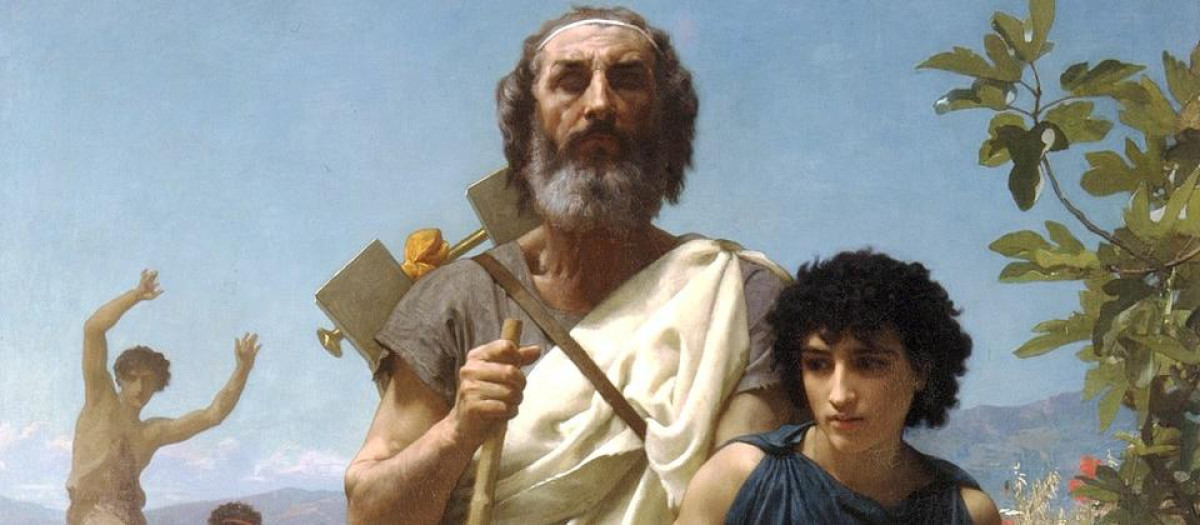 Homero y su lazarillo, pintura de William-Adolphe Bouguereau