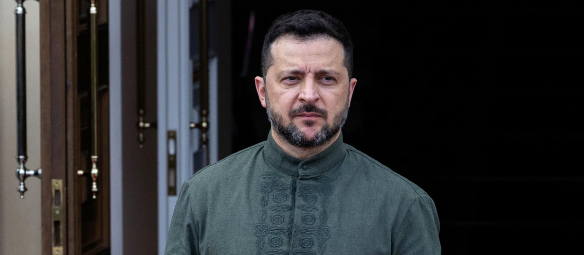 Volodimir Zelenski, presidente de Ucrania, en Kiev