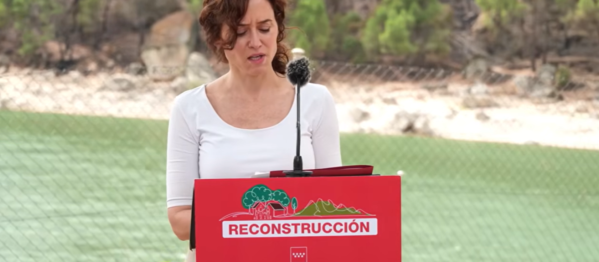La presidenta de la Comunidad de Madrid, Isabel Díaz Ayuso